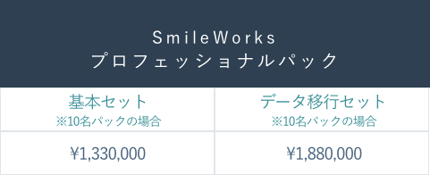 プロフェッショナルパック料金