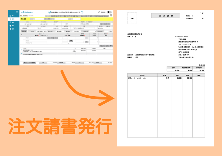 注文請書の発行